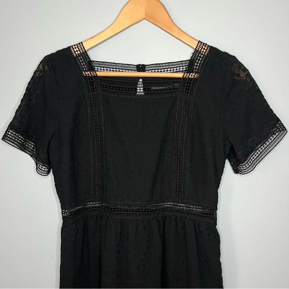 Abercrombie & Fitch A-Line Crochet Lace Square Neckline Mini Dress Size XSP - Picture 3 of 16